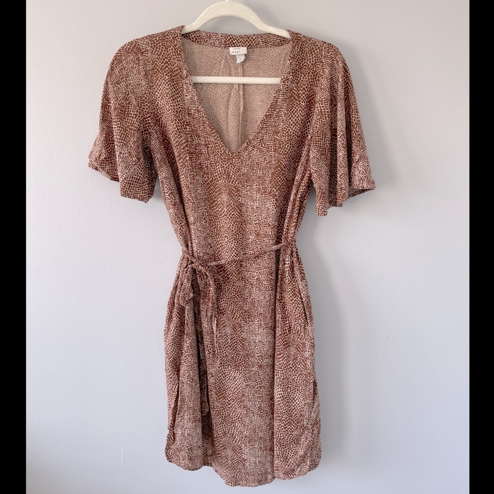 Giraffe Print Tie Dress
